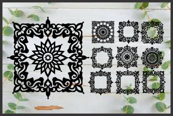 10 Luxury Mandala Ornate Frames Graphics Freebies