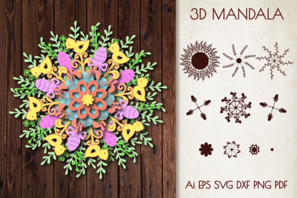 3D Mandala Easter Chickens: A Designer’s Review for Crafts and Graphics