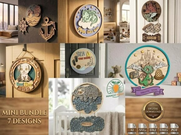 7 Layered Nursery Laser Cut Bundle SVG: A Designer’s Review for Signs and Web
