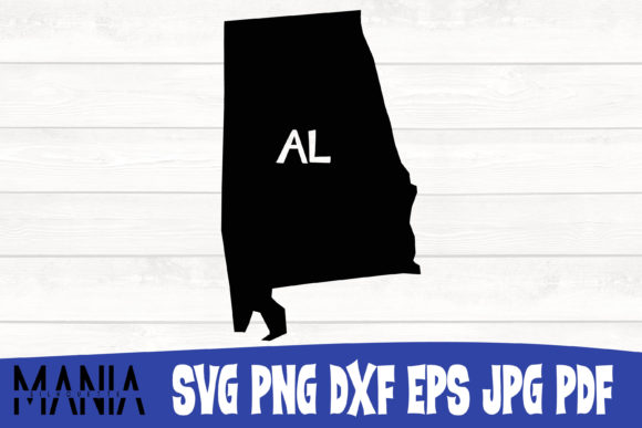 Alabama State SVG Silhouette Cut File: A Versatile Graphic Template for Creative Branding