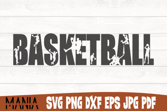 Basketball Svg Cut File Silhouette Graphics for Editorial Design