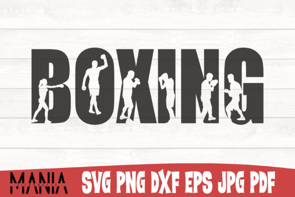 Boxing Svg Cut File Silhouette Graphics and Graphic Templates Review