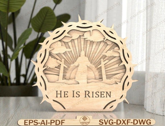 Crown of Thorns Easter Scene Laser Cut Graphics and Graphic Templates Review
