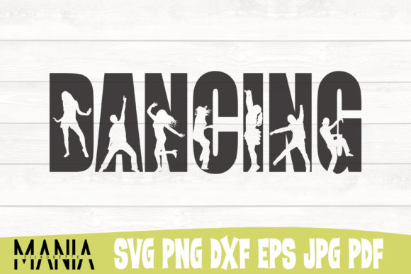 Dancing Svg Cut File Silhouette Graphics for Graphic Templates