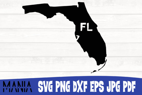 Florida State SVG Silhouette Cut File: A Bold Graphic Template for Creative Projects