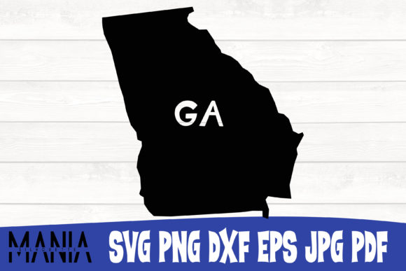 Georgia State SVG Silhouette for Small Business Graphic Templates