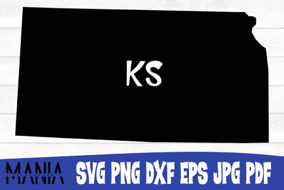 Kansas State SVG SIlhouette Cut File Graphics and Graphic Templates