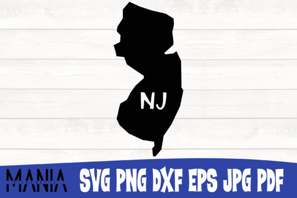 New Jersey State SVG Silhouette – A Must-Have Graphic Template for Digital Sellers