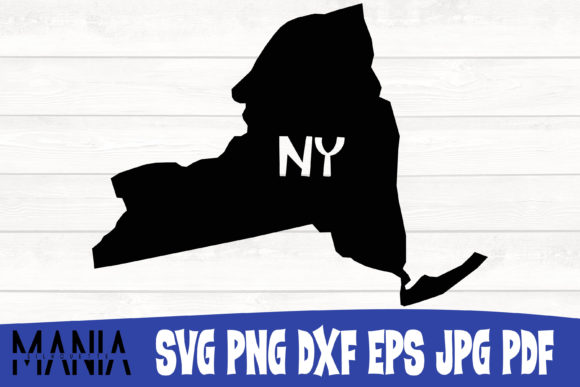 New York State SVG SIlhouette Cut File Graphics & Graphic Templates