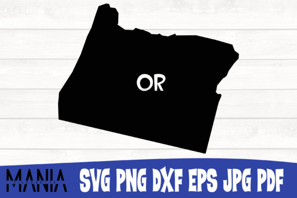 Oregon State SVG Silhouette Cut File: Graphics for Brand Identity