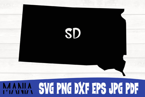 South Dakota State SVG Sihlouette Graphics and Graphic Templates