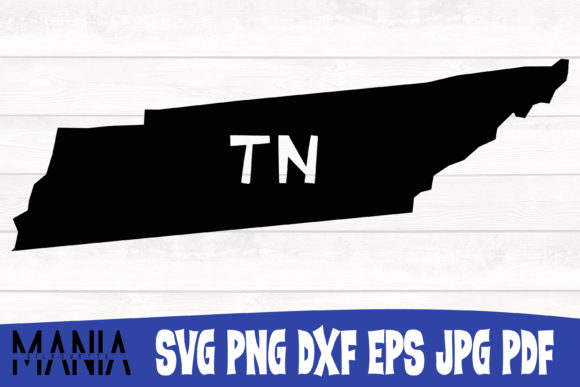 Tennessee State SVG Silhouette for Local Business Graphics