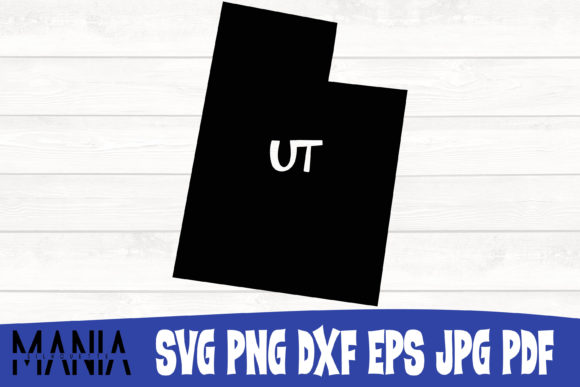 Utah State SVG Silhouette for Local Business Graphics