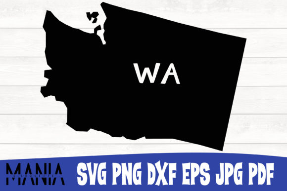 Washington State SVG Silhouette for Modern Graphic Templates