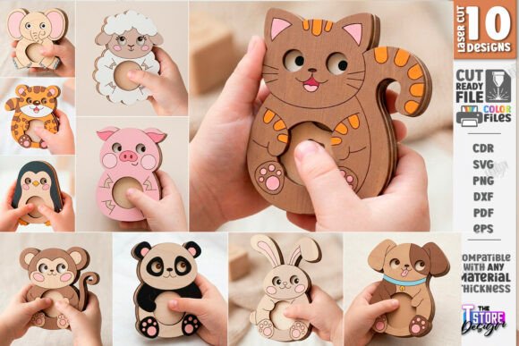 Wooden Animal Toy Laser Cut Bundle CNC